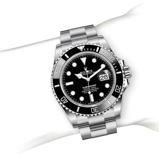 Submariner Quartz Full Black Dial Metal Men's Watch
