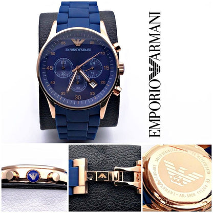 Blue Chronograph Analog Blue Dial Men's Watch for Man AR5806