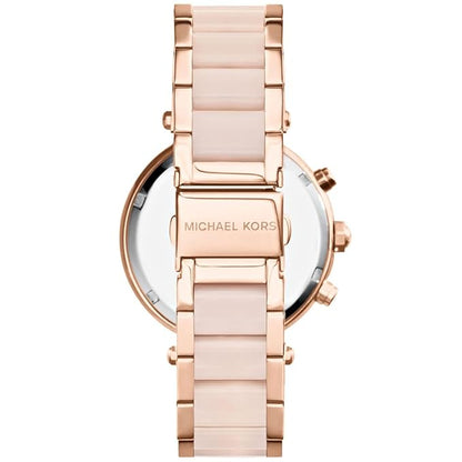 MK Rose Gold Dial Women's Watch For Girl Or Woman MK-5896 Two-Tone Strap Best Gift Watch