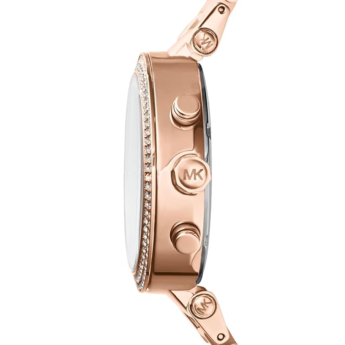 MK Rose Gold Dial Women's Watch For Girl Or Woman MK-5896 Two-Tone Strap Best Gift Watch