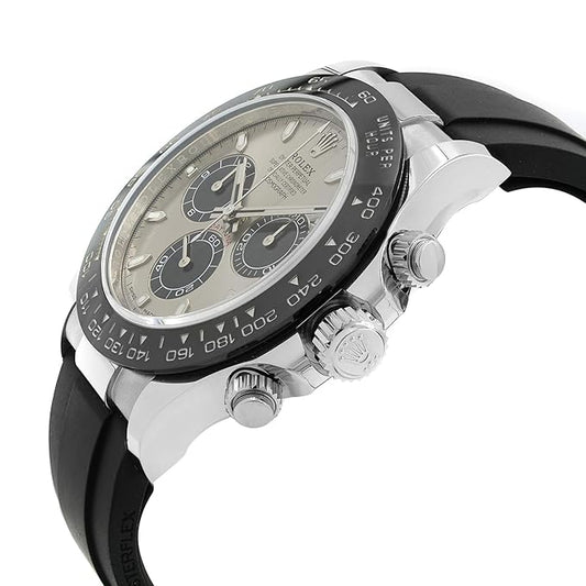 Cosmograph Silver Color Dial Ring Bezel Daytona Chronograph Quartz Chronometer Men's Watch - RLX-1165