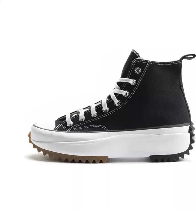 Converse All Star Men's Casual/Running Shoes Black And White Color High Ankle Shoes 166800C