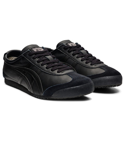 Onitsuka Tiger Unisex (All Black) Mexico 66 Deluxe Shoes Lace-Up Athletic Shoes For Men's Or Boys THL202-9000