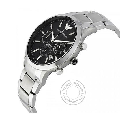 Chronograph Analog Black Dial Men's Watch AR2434