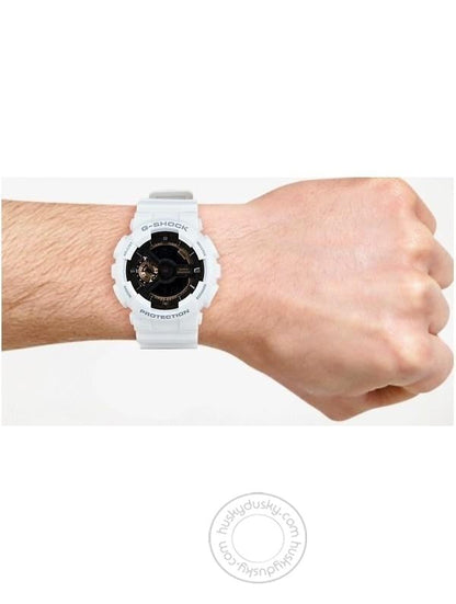 Casio G-Shock Analog-Digital G shock White Gshock Black Dial Mens Watch for Man or Women - G398 Gift