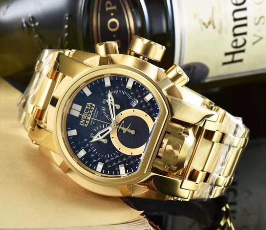 Invicta Reserve Mens 52Mm Bolt Zeus Magnum Swiss Quartz Dual Movement Iridescent Men's Watch INC-25210