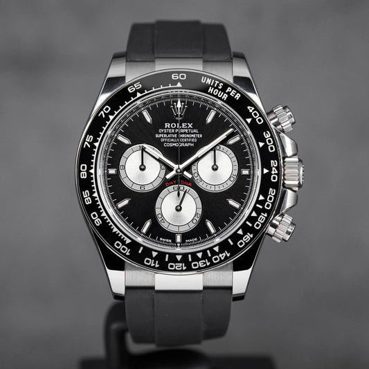 RLX Cosmograph Silver Color Dial Ring Bezel Daytona Chronograph Quartz Chronometer Men's Watch - RLX-1162