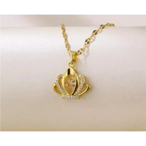 Elegant American Diamond Pendant With Chain
